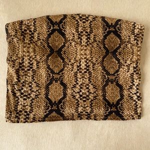 Urban Outfitters Snakeskin Bandeau.